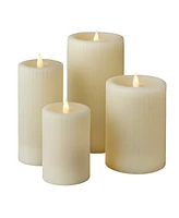 Seasonal Fine Ribbed Motion Flameless Candle, 4x6