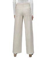 Dkny Jeans Petite High-Rise Wide-Leg Pants