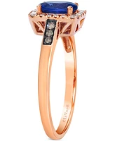 Le Vian Tanzanite (5/8 ct. t.w.) & Diamond (1/5 ct. t.w.) Statement Ring in 14k Rose Gold