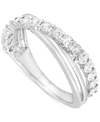 Diamond Bypass Ring (1/4 ct. t.w.) in 14k White Gold