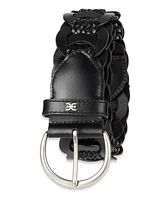 Sam Edelman Women's Casual Woven Linked Genuine Leather Belt