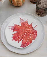 Vietri Autunno Maple Leaf Salad Plate