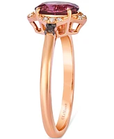 Le Vian Passion Fruit Tourmaline (1-1/20 ct. t.w.) & Diamond (3/8 ct. t.w.) Ring in 14k Rose Gold