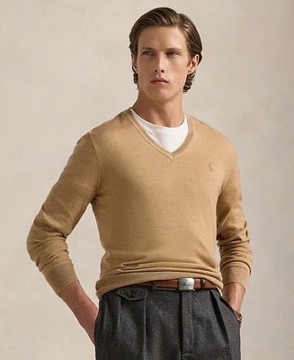 Polo Ralph Lauren Men's Washable Wool V-Neck Sweater