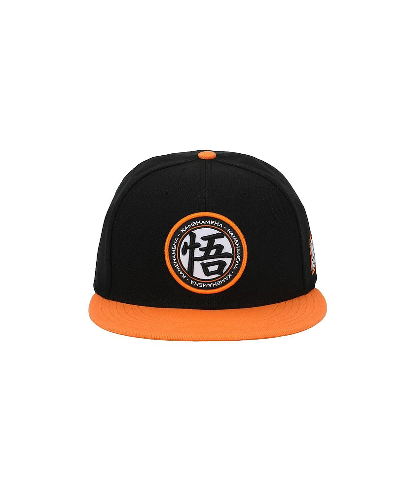 Dragon Ball Z Men's Goku Kanji Black Snapback Hat