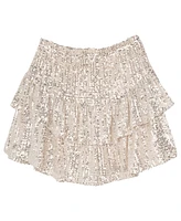 Stella 88 Big Girls Sequin Mesh Tiered Skirt