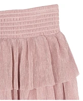 Stella 88 Big Girls Foil Pleated Tiered Skirt