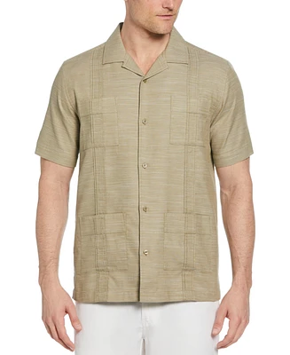 Cubavera Men's Gauze Short Sleeve Button-Front Guayabera Shirt