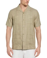 Cubavera Men's Gauze Short Sleeve Button-Front Guayabera Shirt