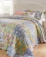 Greenland Home Emma Floral Print 3-Pc. Bedspread Set