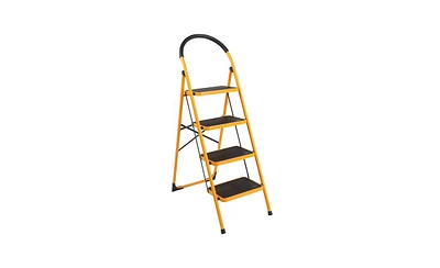 Slickblue 4-Step Folding Ladder – Portable Step Stool, Sturdy and Lightweight for Home and Office Use