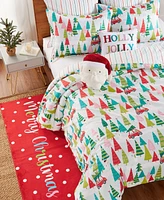 Levtex Merry Bright Holly Jolly Reversible 3-Pc. Duvet Cover Set