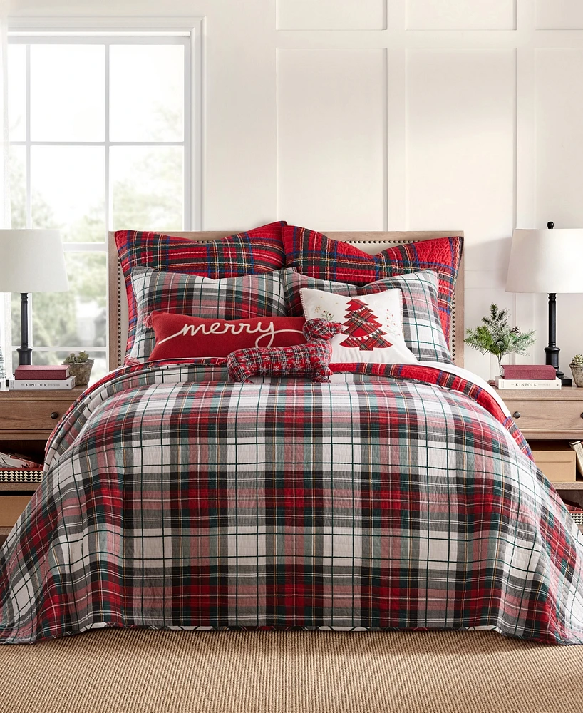 Levtex Spencer Plaid Reversible Bedspread, King/California King