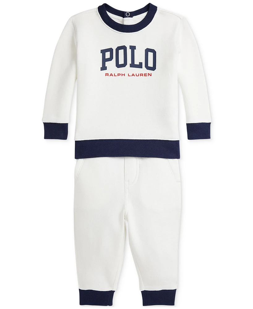 Polo Ralph Lauren Baby Fleece Sweatshirt & Jogger Pants Set