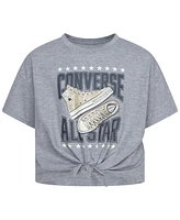 Converse Big Girls Tie-Front Boxy Graphic Tee