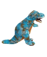 Aurora Large T-Rex Dinos & Dragons Ferocious Plush Toy Blue 14"