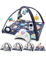 The Peanutshell Space 7-in-1 Activity Play Gym & Play Mat for Baby