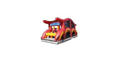 JumpOrange Shadow Obstacle Course Bounce House Inflatable for Kids and Adults with Blower, Commercial Grade, Pop Ups, Outdoor Indoor, Rental Quality (