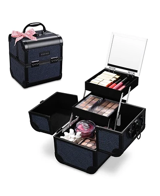 Byootique Makeup Train Case Cosmetic Organizer