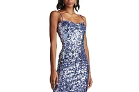 Tadashi Shoji Women's Mikala Sequin Corset Back Midi Dress