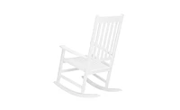 Slickblue Square Wooden Rocking Chair in Original Finish, Classic Design for Comfortable Indoor Seating