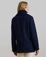 Lauren Ralph Lauren Women's Wool-Blend Twill Peacoat