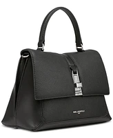 Karl Lagerfeld Paris Mercerie Small Leather Satchel