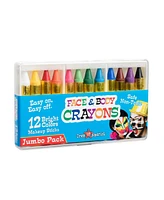 Dress Up America 12 Face Paint Crayons Set