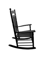 Slickblue Adult Rocking Chair for Balcony or Porch, Comfortable Outdoor Seating Relaxation