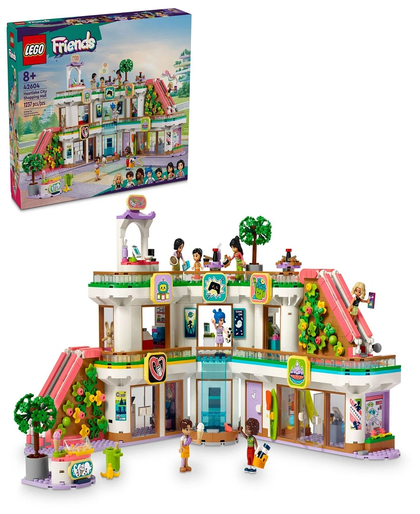 Lego Friends Heartlake City Shopping Mall Toy for Kids 42604, 1237 Pieces