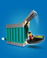 Lego City Police Speedboat and Crook's Hideout Pretend Play Toy 60417, 311 Pieces