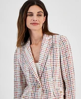 Anne Klein Women's Tweed One-Button Jacket