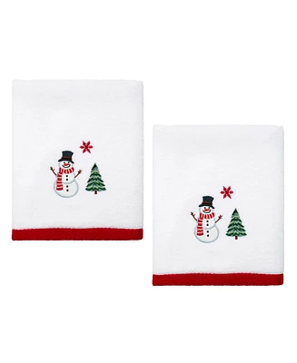 Avanti Winter Snowman Cotton Hand Towel, 28" x 16"