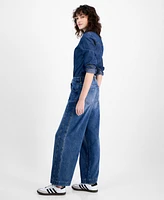 And Now This Women's High-Rise Seam-Front Wide-Leg Jeans, Exclusively at Macy's