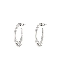 UNOde50 Sterling Silver Metal Clad Oval Shape Earrings