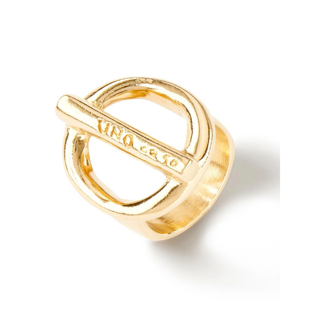 UNOde50 Circular Shaped Two Halves Metal Alloy Ring