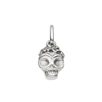 UNOde50 Mexican Skull Sterling Silver-Plated Metal Alloy Charms