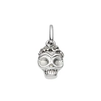 UNOde50 Mexican Skull Sterling Silver-Plated Metal Alloy Charms