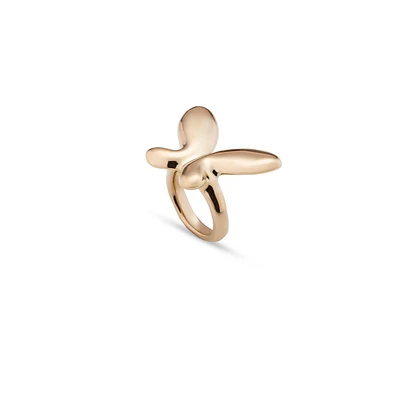 UNOde50 Large Butterfly Shape Metal Alloy Ring