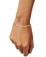 Macy's Diamond Cut Snake Chain Bracelet (3mm) in 10k Yellow Gold