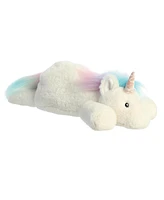 Aurora Large Unicorn Snoozles Laid-back Plush Toy White 18"