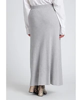 Eloquii Plus Flared Sweater Maxi Skirt