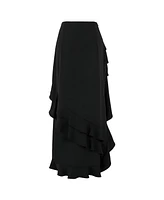 Nocturne Women's Long Skirt with Flounced