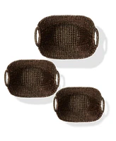 Casafield Set of 3 Boat Baskets with Handles