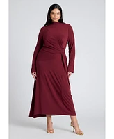 Eloquii Plus Cowl Back Asym Dress