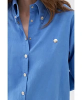 Nocturne Women's Oversized Button-Up Shirt