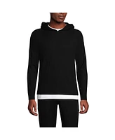 Lands' End Men's Brushed Rib Hoodie