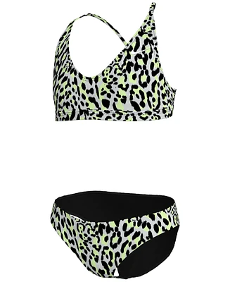 Nike Big Girls Lace-Up Swimsuit, 2 Piece Set