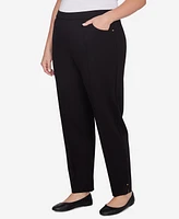 Alfred Dunner Plus Romancing the Stone Romance Short Length Ponte Pants