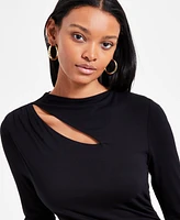 Bar Iii Women's Cutout Mock Neck Midi Dress, Exclusively at Macy's